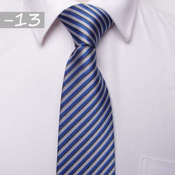 classic men business formal wedding tie 8cm stripe neck tie fashion shirt dress accessories