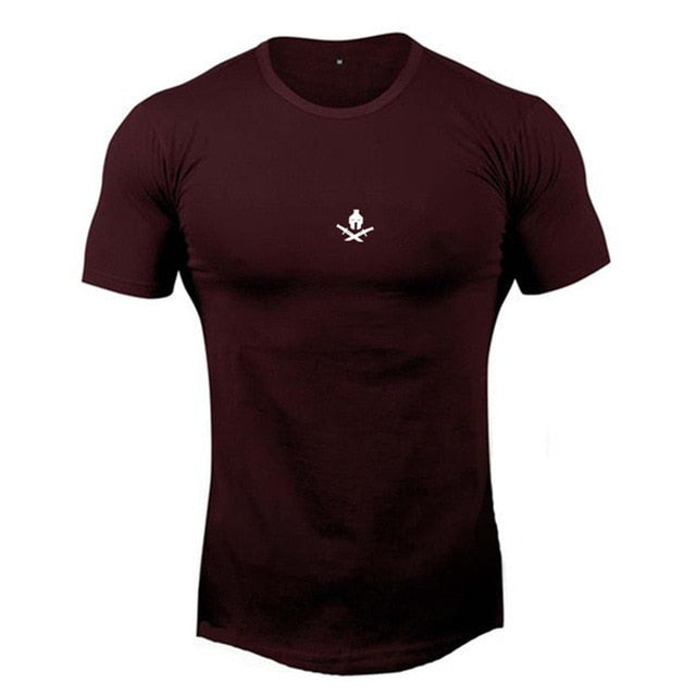 2020 New brand Clothing fitness Running t shirt men O-neck t-shirt cotton bodybuilding Sport shirts tops gym men t shirt