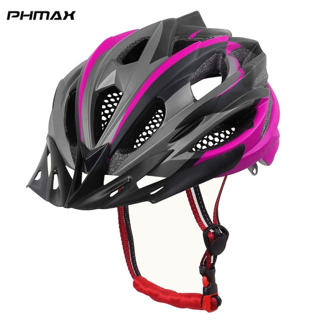 PHMAX 2020 Bicycle Cycling Helmet Ultralight EPS+PC Cover MTB Road Bike Helmet Integrally-mold Cycling Helmet Cycling Safely Cap