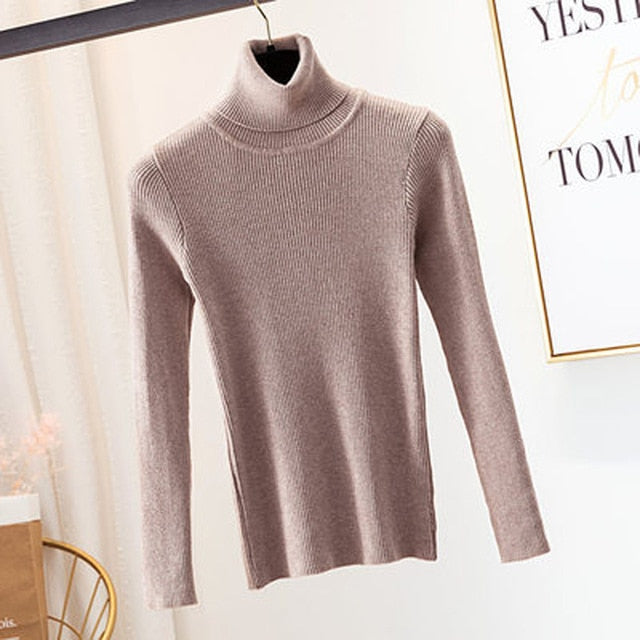 BEFORW Women Sweaters 2020 Autumn Winter Tops Thick Slim Women Pullover Knitted Sweater Jumper Soft Warm Pull Femme