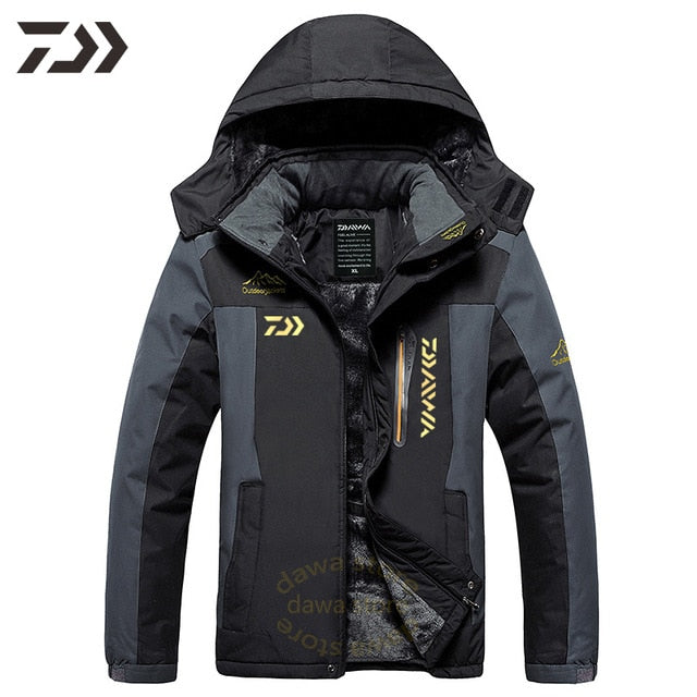 Fishing Clothes Waterproof Suit for Fishing Jacket Windproof Warm Thick Pants Fishing Shirt Sports Wear Fishing Suit Winter Men